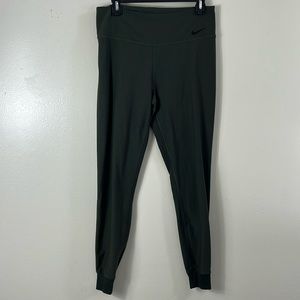Nike green, dry fit leggings, women’s size large
